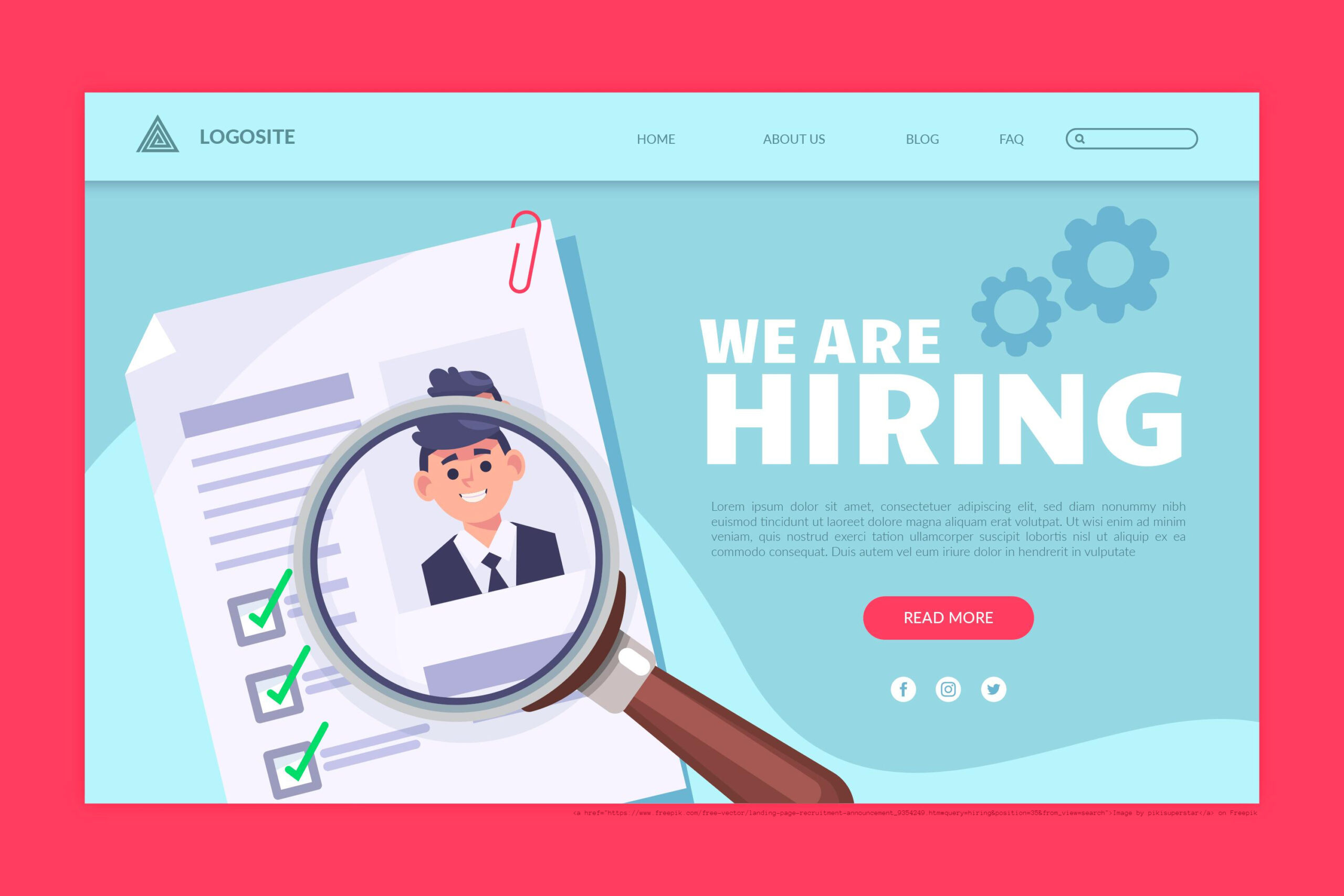 Image showing 'we are hiring'